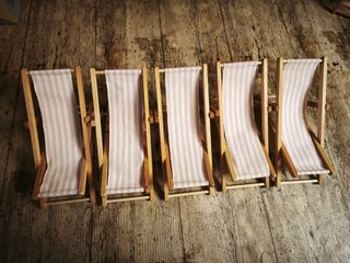 Mini Sillas y Tumbonas de Madera