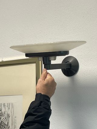 Coppia Applique Perry King Vetro Metallo