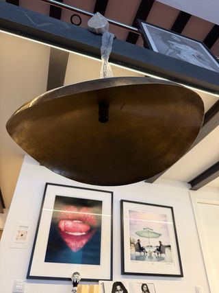 Lámparas de techo de metal tejida