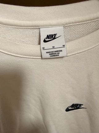 Sudadera Nike Crewneck Blanca Talla M
