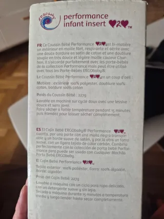 Ergobaby Performance Infant Insert 2