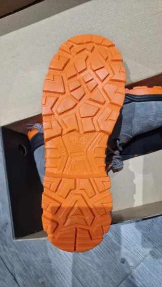 Zapatos de seguridad Trueno grises y naranjas