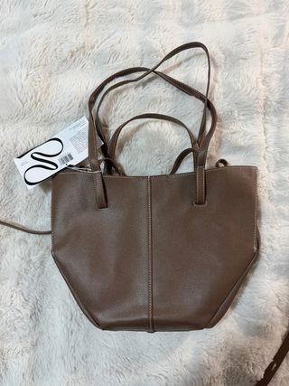 Bolso Polène Marrón con Neceser