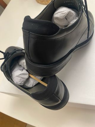 Zapatos Geox Negros Cordones Hombre/ Niño