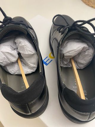 Zapatos Geox Negros Cordones Hombre/ Niño