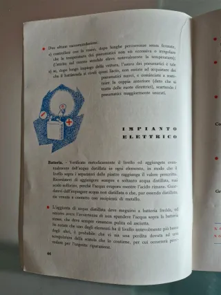 Libretto Fiat Consigli agli Utenti 1954