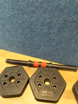 Juego de Mancuernas, Barra 20kg SONGMICS SYL200B01