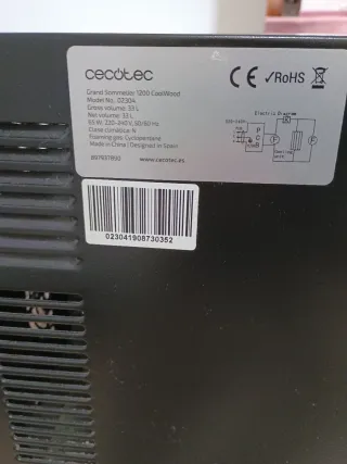 Vinoteca Cecotec Grand Sommelier 1200