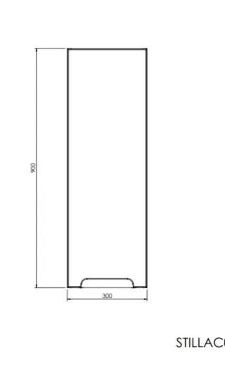 Mueble de baño Naturel Stilla 30x90x45cm
