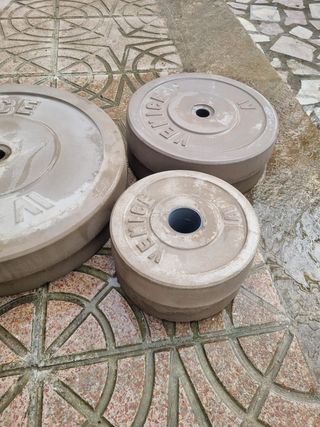 4 Pesas 10Kg + 2 de 20Kg 28mm | Oferta top