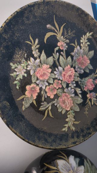 Conjunto Cerámica Decorativa Pintada