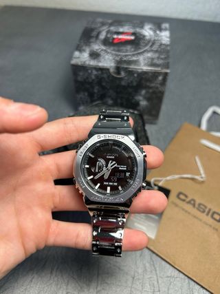 Reloj Casio G-Shock Negro Correa Acero