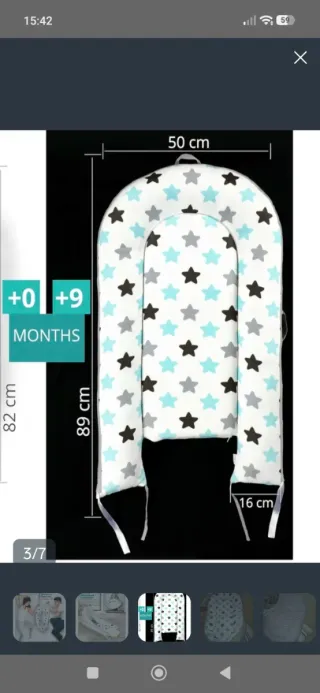 Nido para bebé 90x50 cm