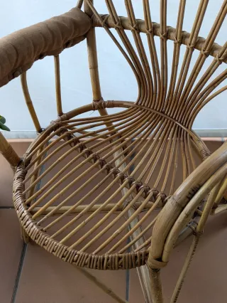 2 Sillas Bambú con Cojines