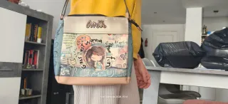 Bolso Anekke multicolor y beige