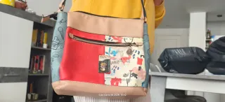 Bolso Anekke multicolor y beige