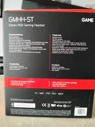 Auriculares Gaming Estéreo RGB GMHH-ST