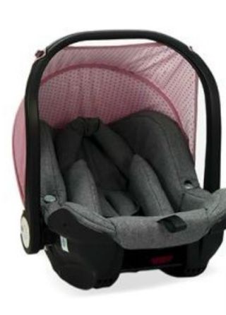 Cochecito de bebé rosa 3 piezas