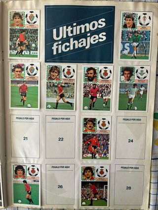 Álbum de Cromos de la Liga 83-84 1ª División