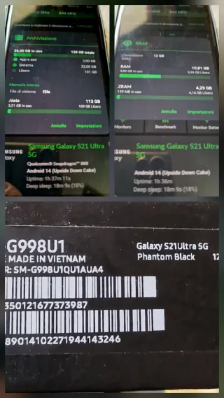 Samsung S21 Ultra 12/128