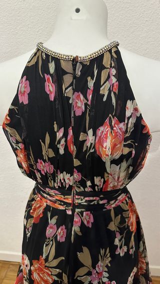 Vestido largo estampado floral