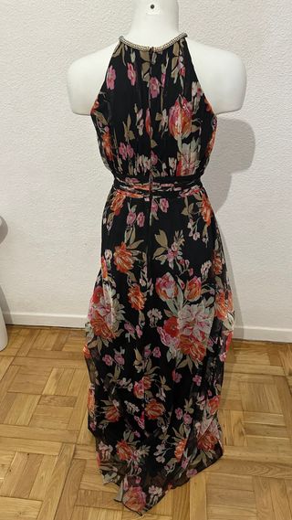 Vestido largo estampado floral