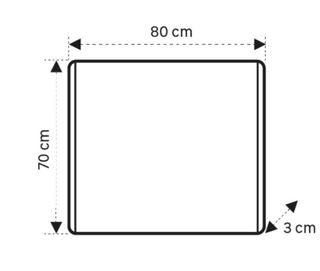Espejo 80x70 LED antivaho