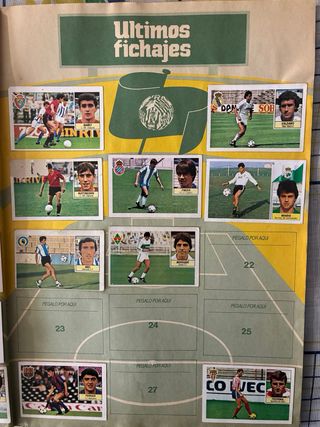 Álbum de cromos de la Liga 84-85 1ª División