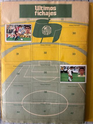 Álbum de cromos de la Liga 84-85 1ª División