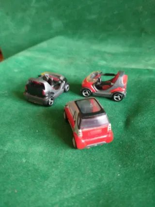 3 Coches Smart Escala 1:64 Maquetas/Dioramas