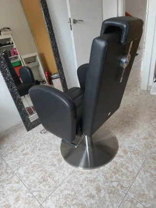 Sillón de maquillaje negro