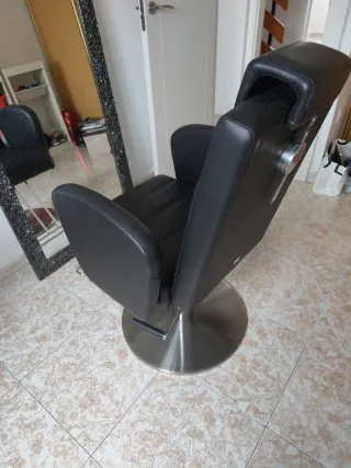 Sillón de maquillaje negro