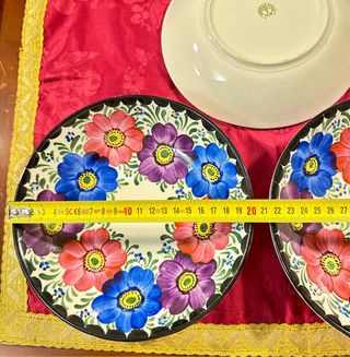 12 Platos Pickman S.A. Sevilla Florales