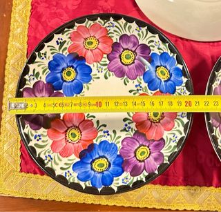 12 Platos Pickman S.A. Sevilla Florales