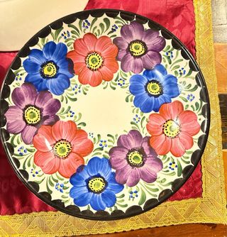 12 Platos Pickman S.A. Sevilla Florales