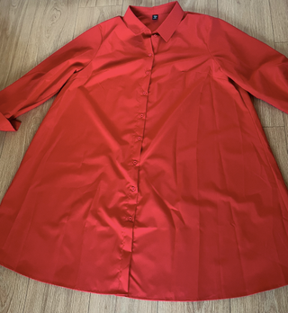 Vestido camisero rojo