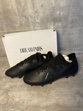 Botas de fútbol Dream Pairs negras mate