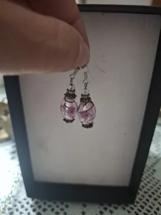 Collar Murano y pendientes. Vintage'80