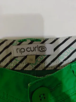 Shorts verdes Rip Curl mujer
