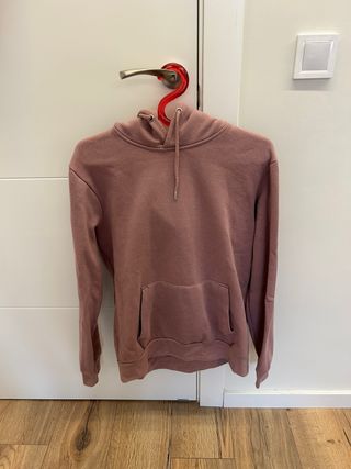 Sudadera rosa con capucha