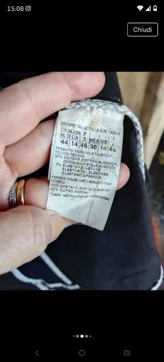 Max Mara Giacca e Pantaloni Motivi Tg 46