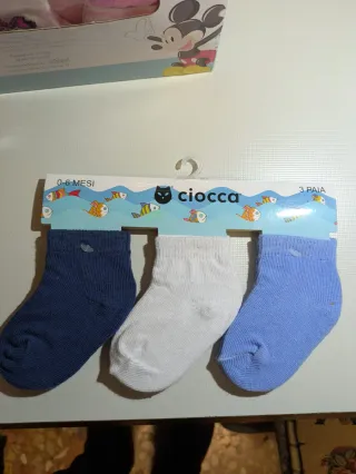 Calzini neonato Disney 3 paia offerta