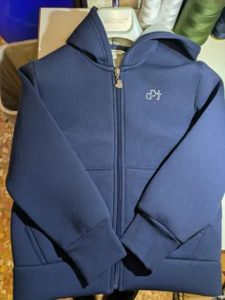 Felpa blu bambina 8 anni (nuova)