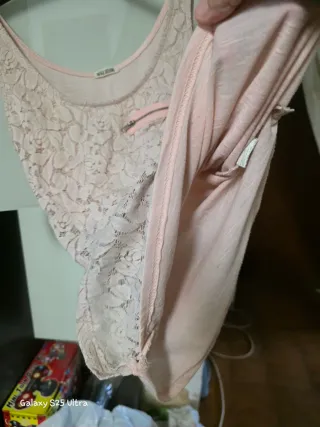 Camiseta tirantes color rosa palo