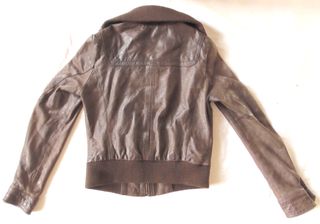 Cazadora Stradivarius Piel Marrón Talla L