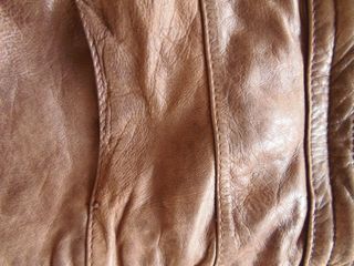 Cazadora Stradivarius Piel Marrón Talla L