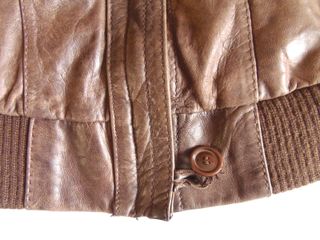 Cazadora Stradivarius Piel Marrón Talla L