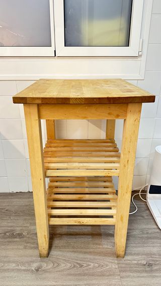Mesa auxiliar madera Ikea