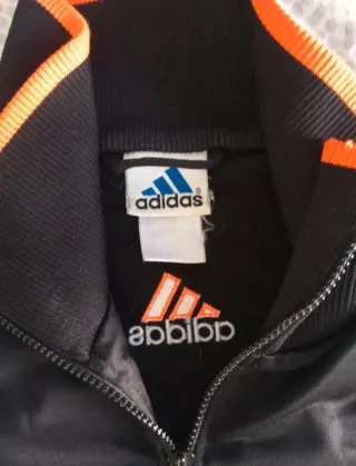 Felpa Adidas uomo/donna nera e arancione