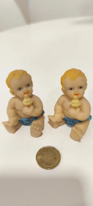 Pareja Figuras Bebés Adorno